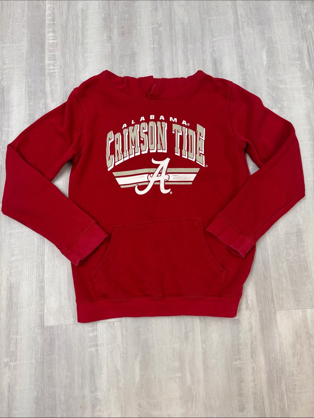 Alabama Crimson Tide Red Pullover Hoodie Large